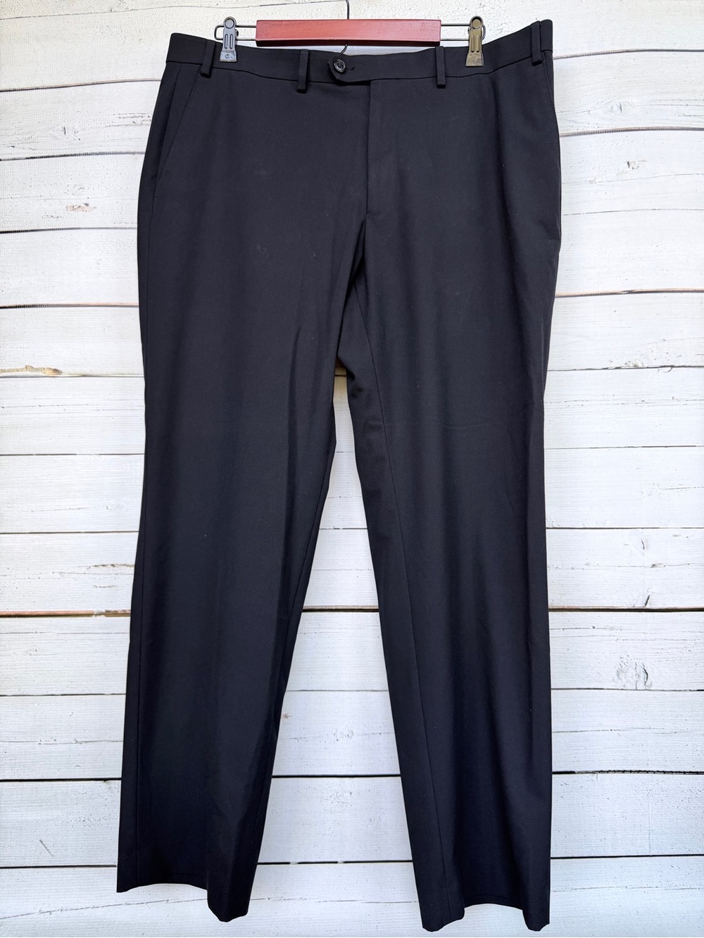 Chaps Flat Front Straight Leg Stretch Dress Pants Trousers - 38x30